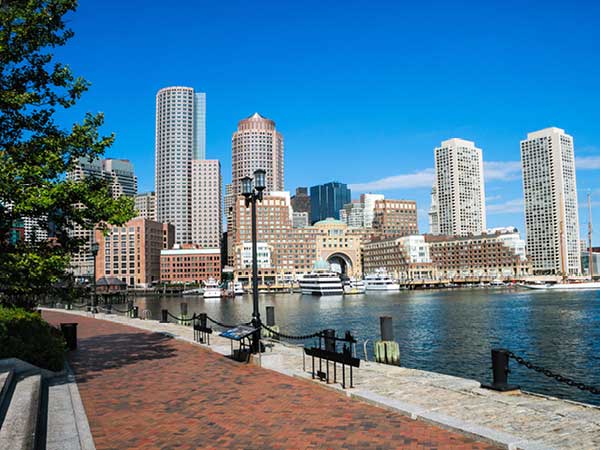 Boston Harbor walkway