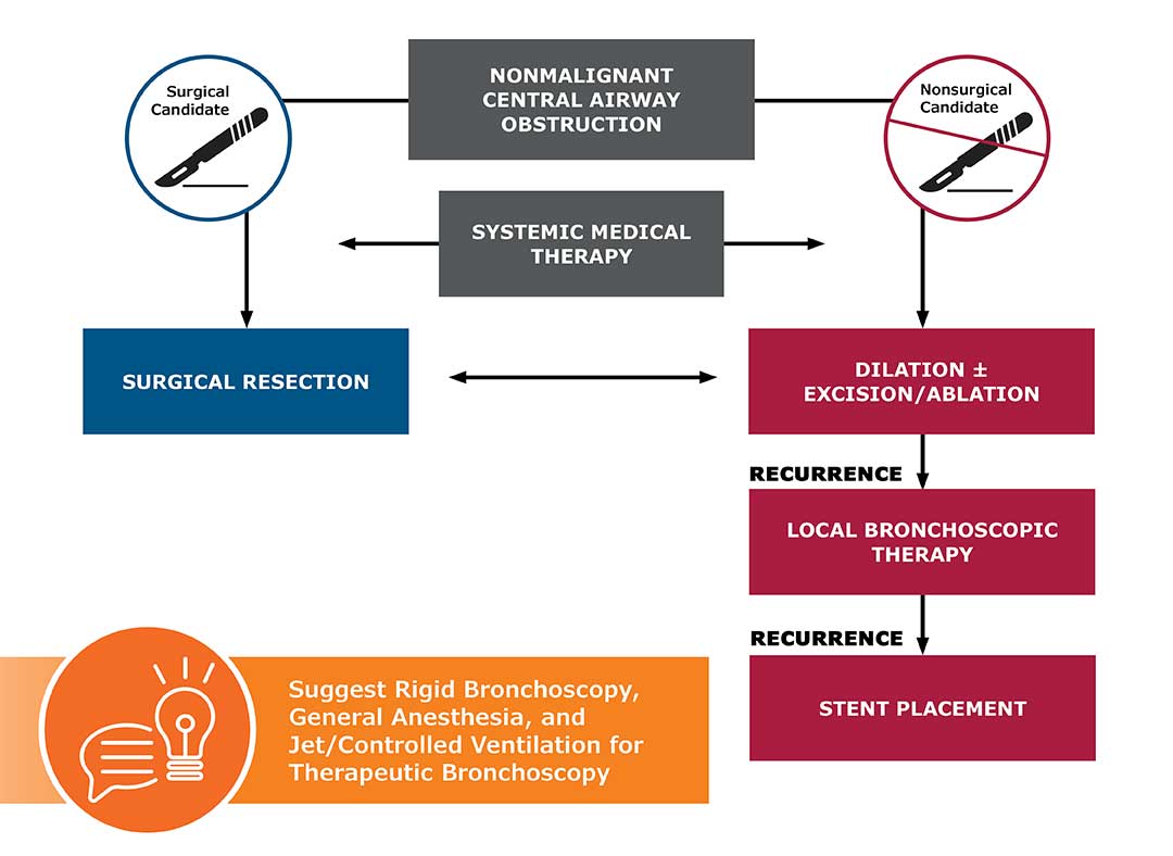 Suggested Approach for the Management of Nonmalignant Central Airway Obstruction