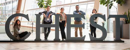 CHEST Annual Meeting attendees posing for a picture