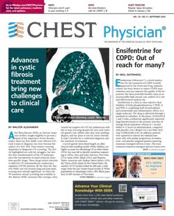 CHEST physician front cover